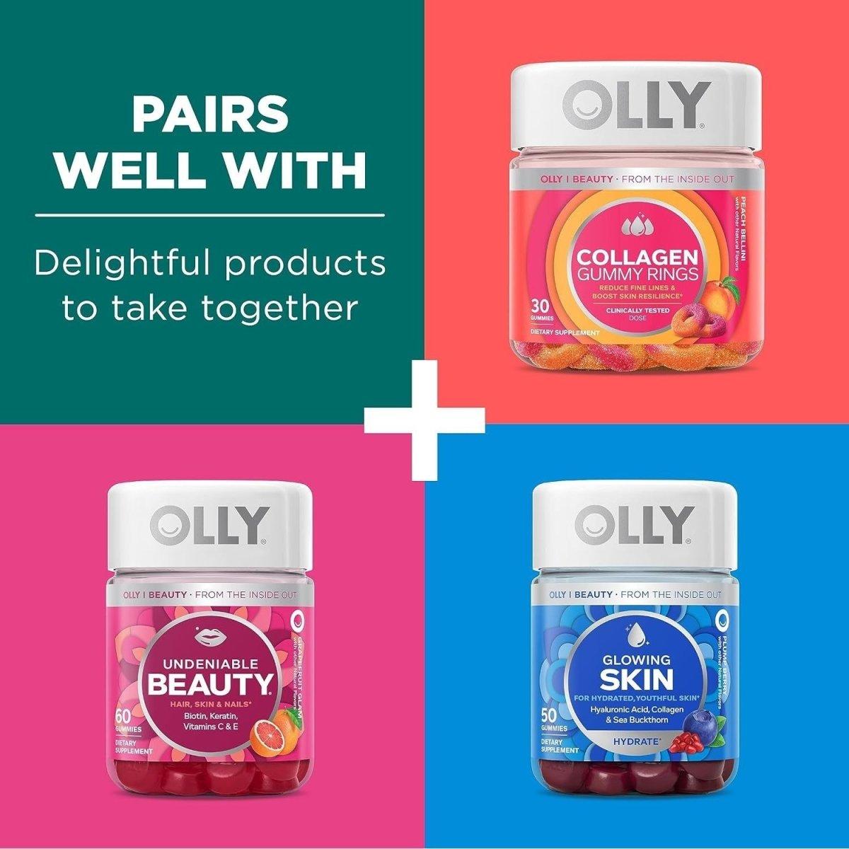 OLLY Flawless Complexion Gumm Berry - 50 Count (Pack of 1) - Glam Global UK