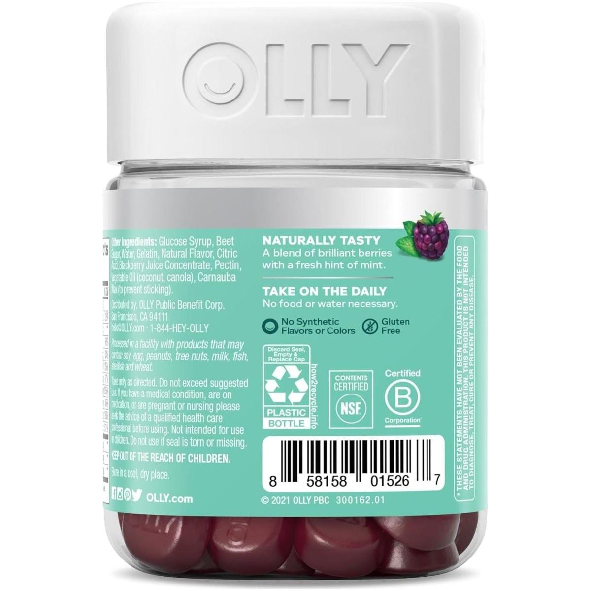 OLLY Flawless Complexion Gumm Berry - 50 Count (Pack of 1) - Glam Global UK