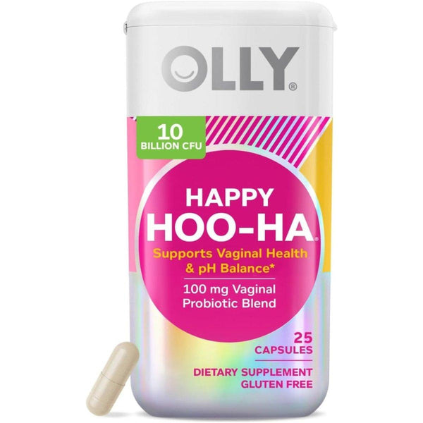 Olly Happy Hoo - Ha Capsules, Probiotic for Women - 25 Count - Glam Global UKOlly