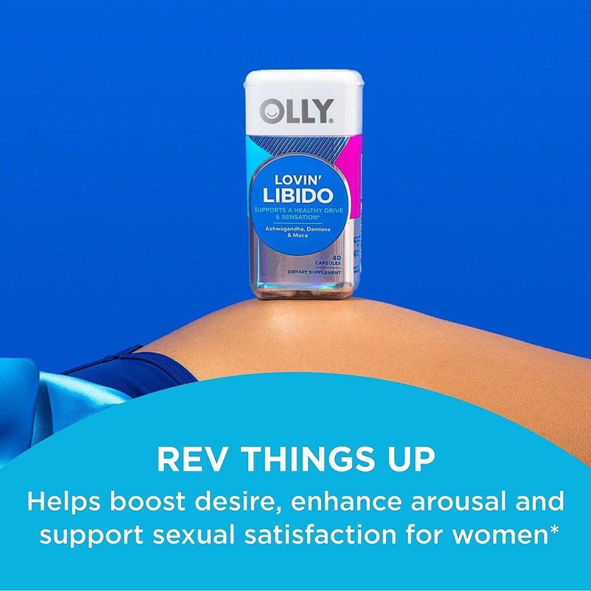 OLLY Lovin Libido Capsules a Healthy Drive & Sensation Promotes Supplement for Women, 20 Day Supply (40 Count) - Glam Global UK