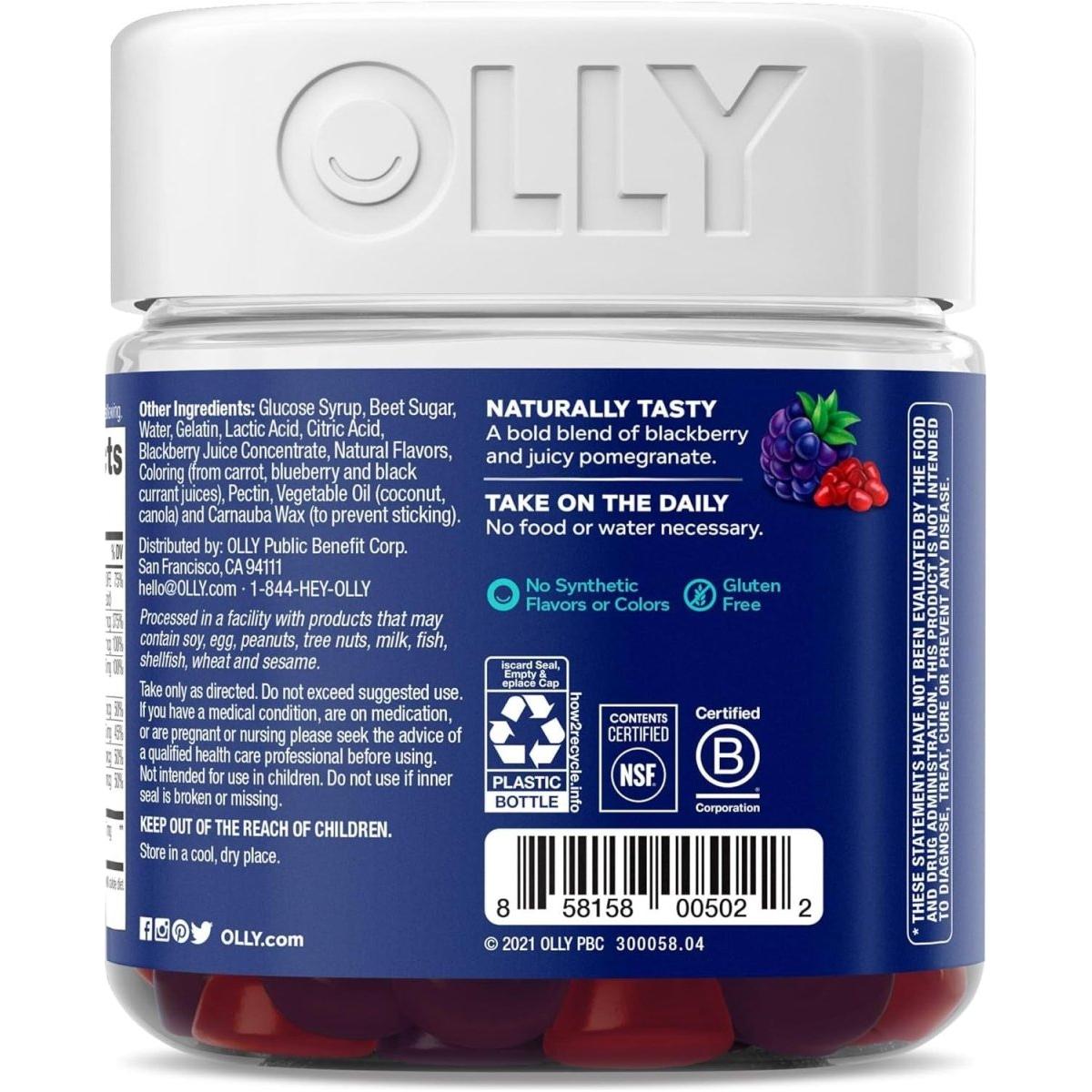 OLLY Mens Multivitamin Gummy, 45 Day Supply - 90 Count - Glam Global UK