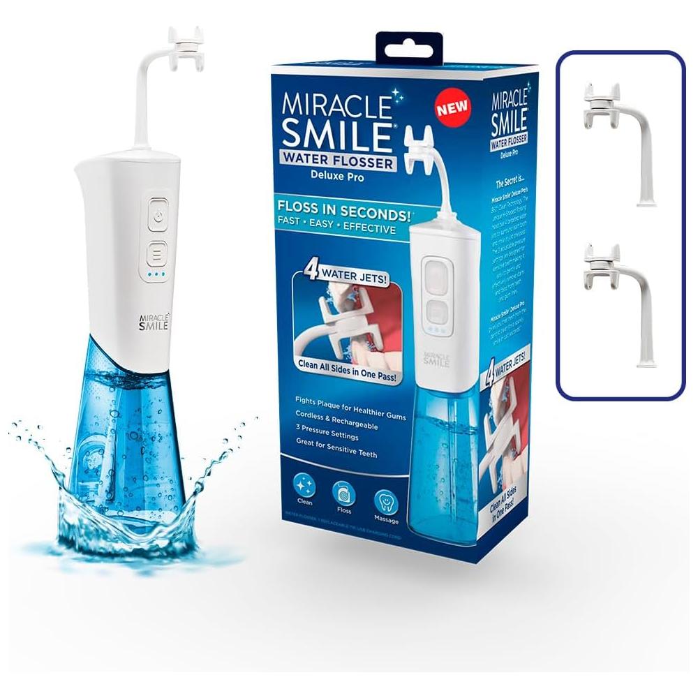 Ontel Miracle Smile Deluxe Pro Water Flosser - Glam Global UK
