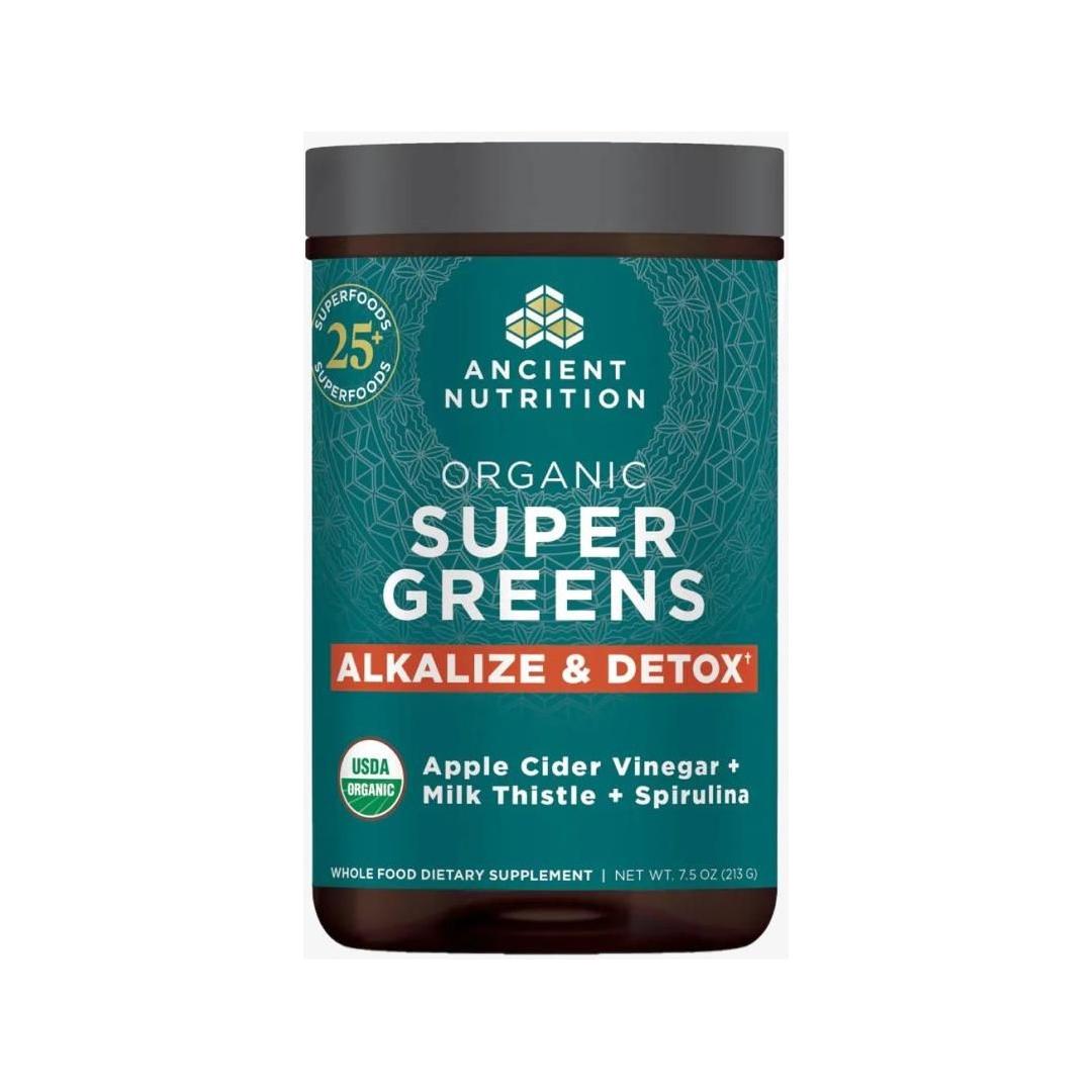 Organic SuperGreens Alkalize & Detox Powder - Glam Global UK