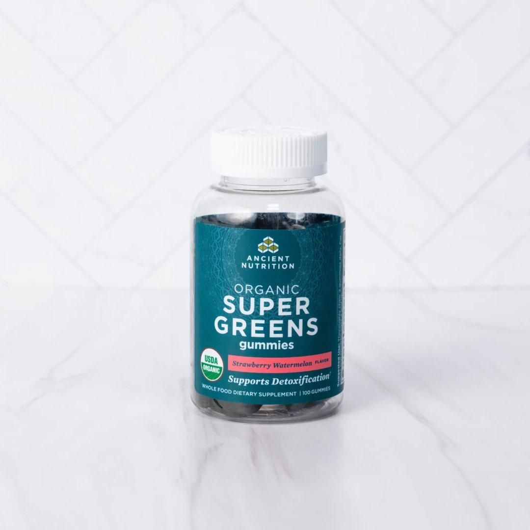 Organic SuperGreens Gummy - Strawberry Watermelon - Glam Global UK