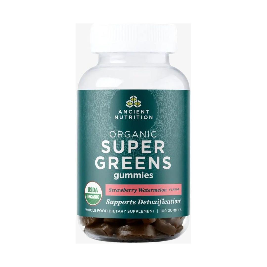 Organic SuperGreens Gummy - Strawberry Watermelon - Glam Global UK