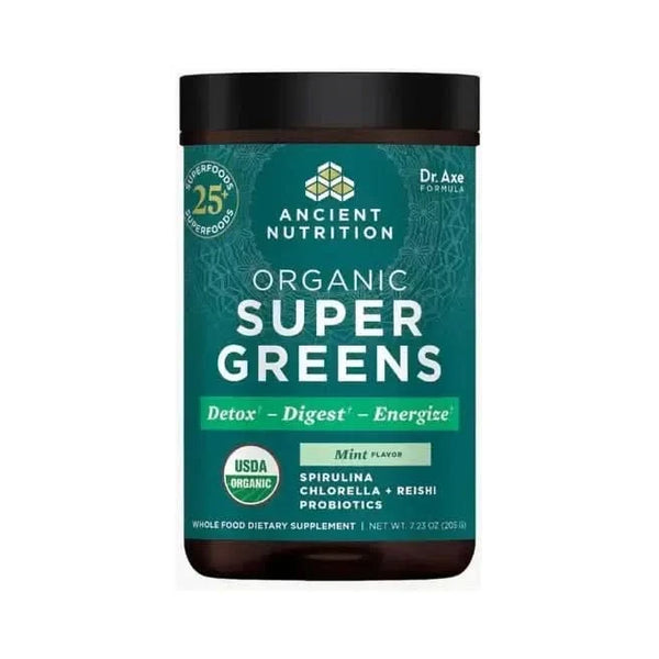 Ancient Nutrition Organic SuperGreens - Mint - 25 Servings - Glam Global UKAncient Nutrition