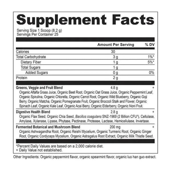 Ancient Nutrition Organic SuperGreens - Mint - 25 Servings - Glam Global UKAncient Nutrition