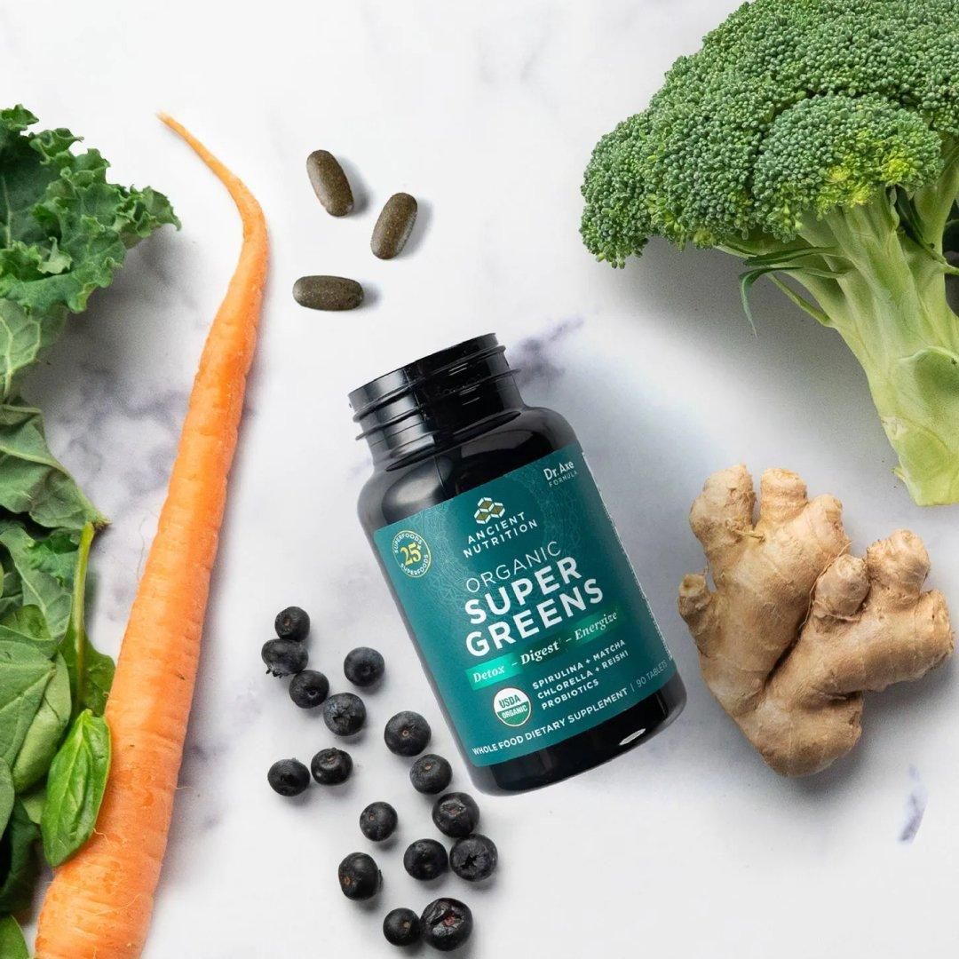 Organic SuperGreens - Tablets - Glam Global UK