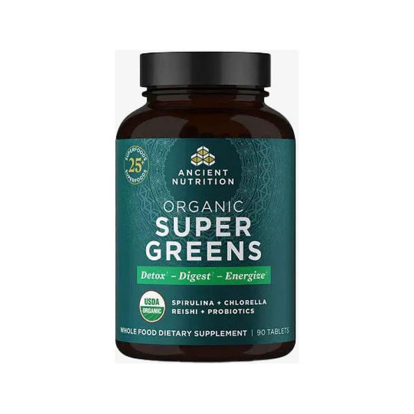 Ancient Nutrition Organic SuperGreens - 90 Capsules - Glam Global UKAncient Nutrition