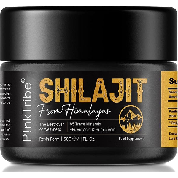 P!nkTribe Original Himalayan Shilajit - Gold Grade 100% Pure, Rich in Fulvic & Humic Acid - 30g - Glam Global UKP!nkTribe