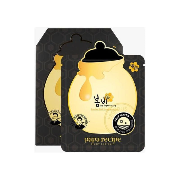 papa recipe Bombee Black Honey Mask Pack Set 25g x 10 pcs - Glam Global UKpapa recipe