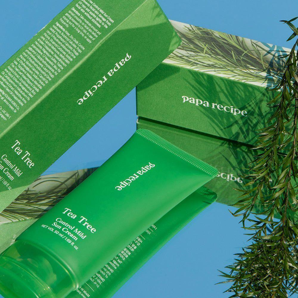 papa recipe Tea Tree Control Mild Sun Cream 50ml - Glam Global UKpapa recipe