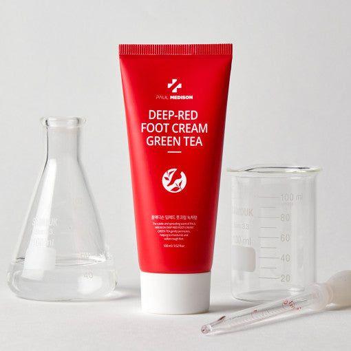 PAUL MEDISON Deep - red Foot Cream Green Tea 100ml - Glam Global UK