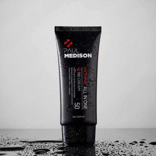PAUL MEDISON Homme All - In - One BB Cream SPF50+ 60ml | Natural Tone - Up & Sun Protection - Glam Global UKPAUL MEDISON