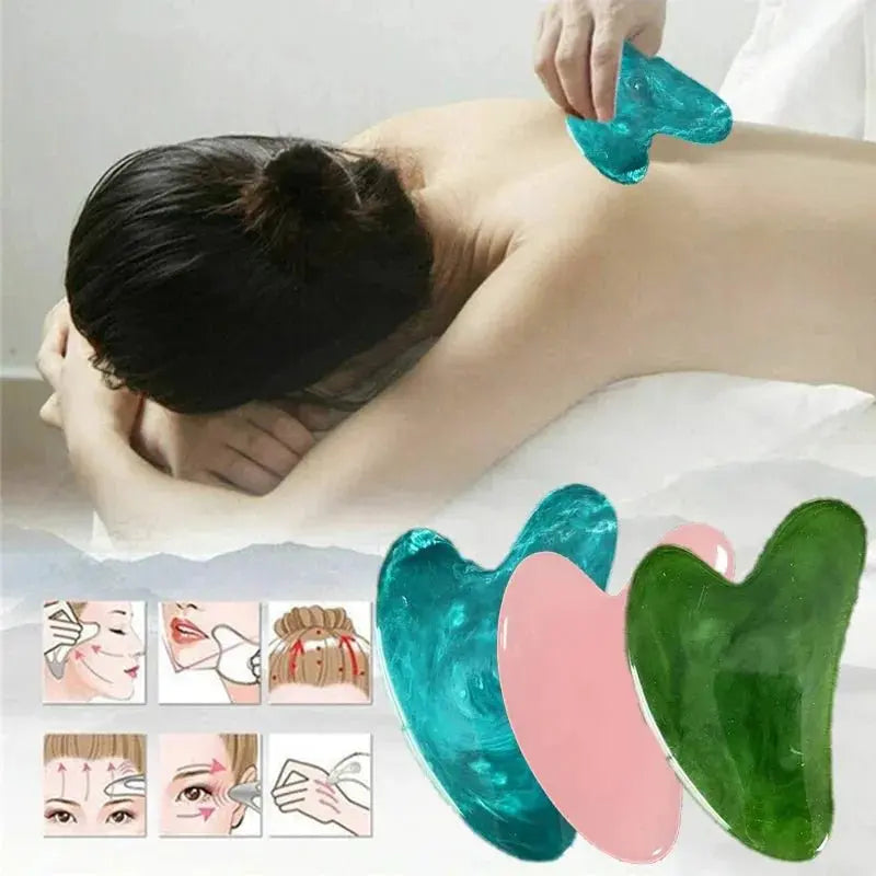 Plate Jade Face Massager Scrapers - Glam Global UK