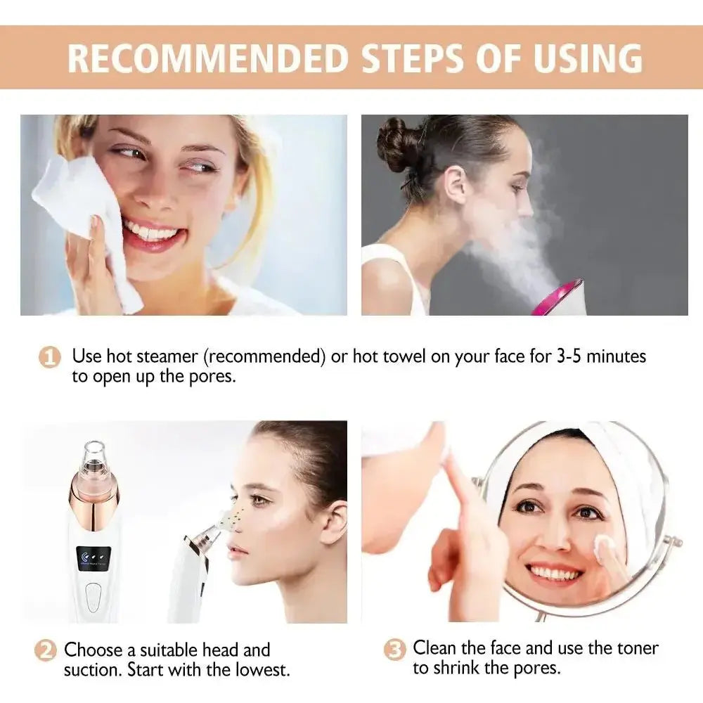 Pore Vacuum Blackhead Remover - Glam Global UK