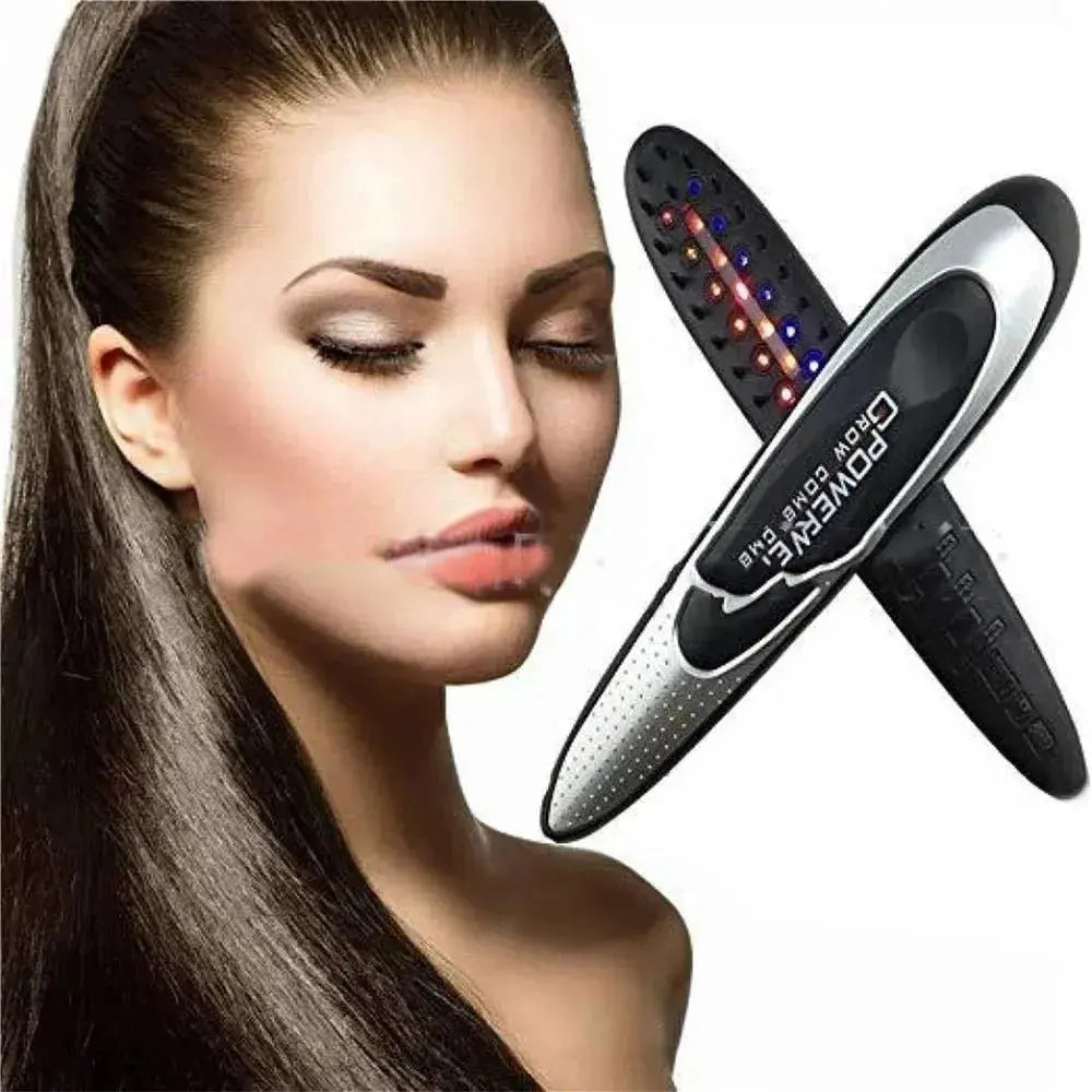 Power Grow Comb | Electric Laser Treatment Comb for Hair Regeneration & Loss Prevention - Glam Global UK