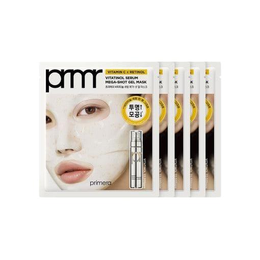 primera Vitatinol Serum Mega - Shot Gel Mask Sheet 34g X 5ea - Glam Global UK