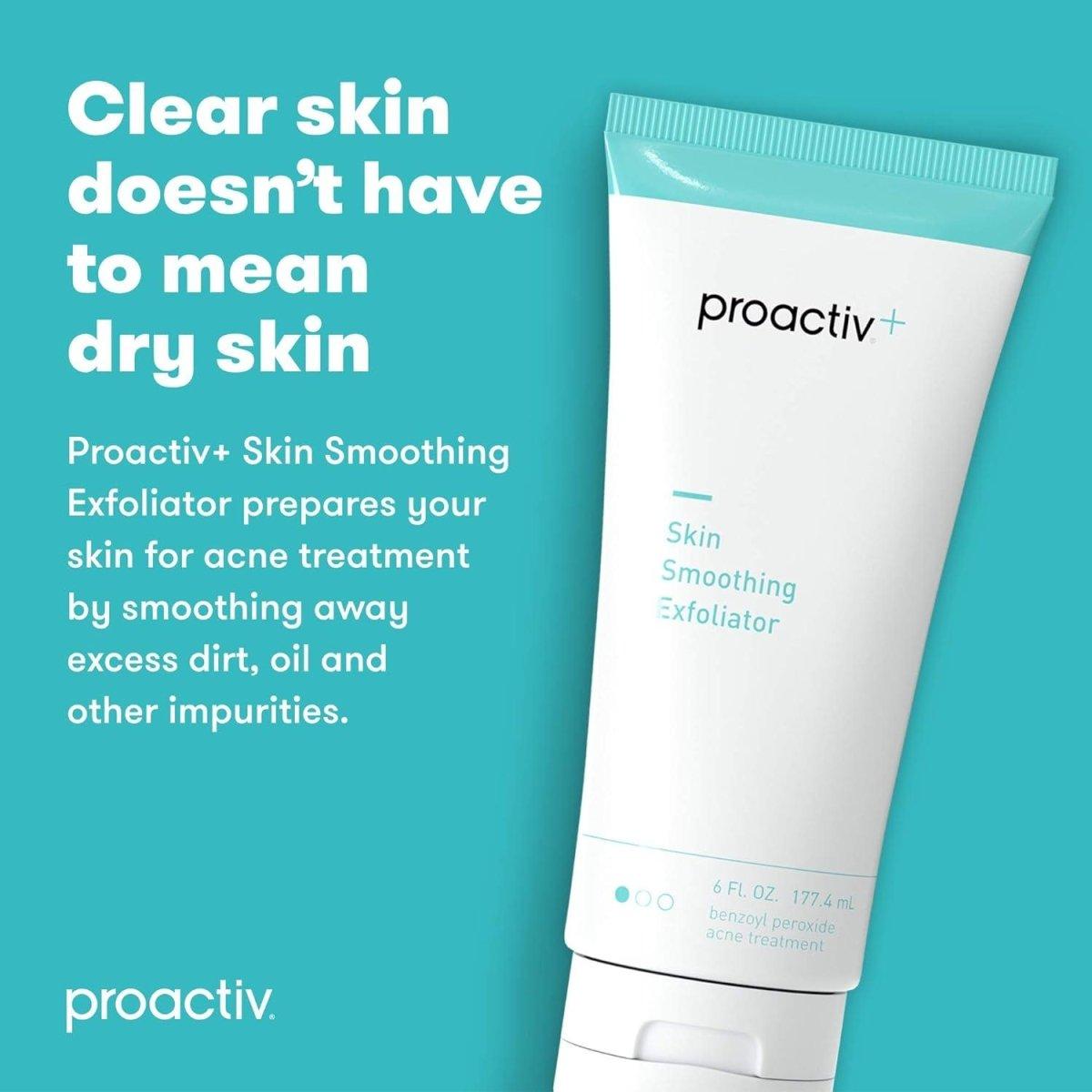 Proactiv+ Skin Smoothing Exfoliator - Benzoyl Peroxide 2.5% Solution - 90 Day Acne Treatment (180ml) - Glam Global UK