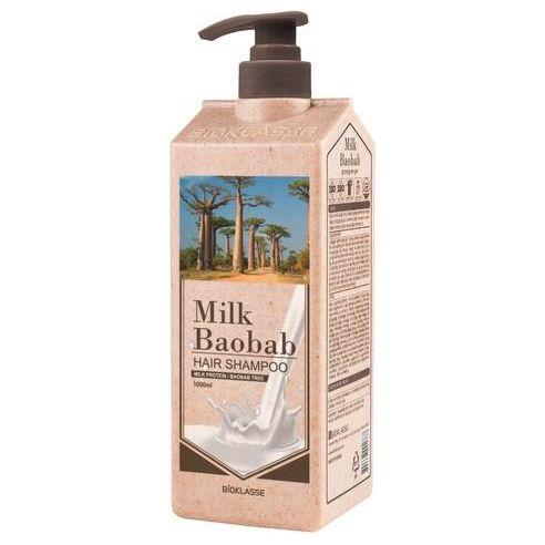 BIOKLASSE MILK BAOBAB Hair Shampoo – White Musk 1000ml | Deep Hydration & Scalp Nourishment