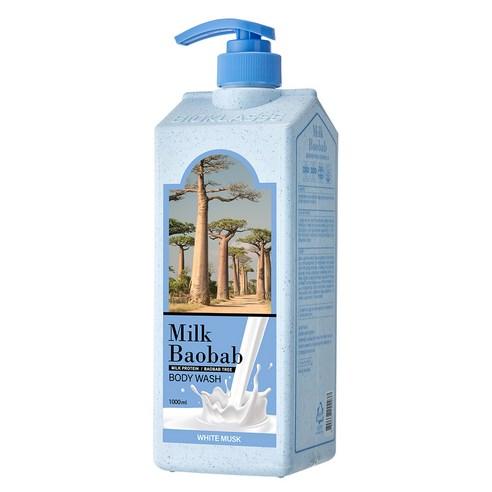 BIOKLASSE MILK BAOBAB Body Wash – White Musk 1000ml | Nourishing, pH-Balanced & Luxuriously Scented