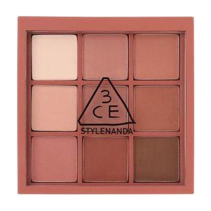 3CE Multi Eye Color Palette 8.1g – Dry Bouquet | 9-Shade Muted Rose Eyeshadow Palette