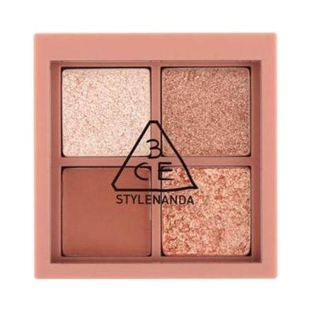 3CE Mini Multi Eye Color Palette – #Second Pair – 4.2g | Romantic Pinks & Warm Browns for Everyday Glam