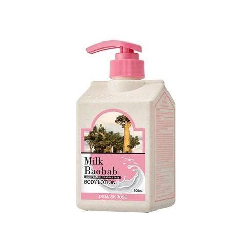 BIOKLASSE MILK BAOBAB Body Lotion – Damask Rose – 500ml | Deep Hydration with a Timeless Floral Scent