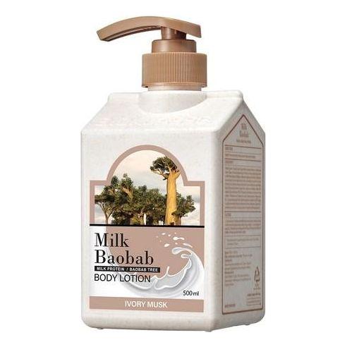 BIOKLASSE MILK BAOBAB Body Lotion – Ivory Musk – 500ml | Fast-Absorbing Hydration with a Sophisticated Scent