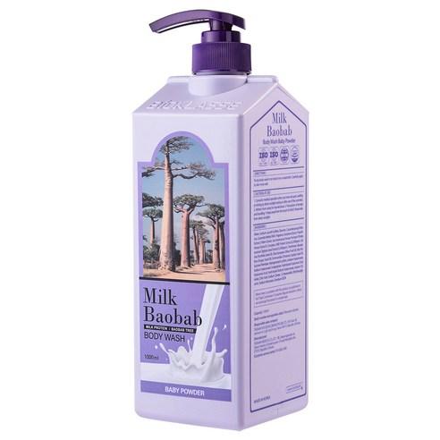 BIOKLASSE MILK BAOBAB Body Wash – 1000ml | Gentle Cleanse & Comforting Baby Powder Fragrance