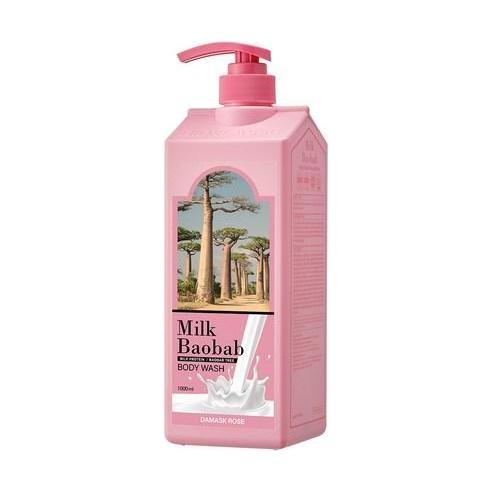 BIOKLASSE MILK BAOBAB Body Wash – 1000ml | Nourishing Cleanse & Luxurious Damask Rose Fragrance