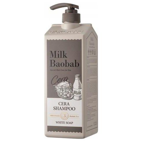 BIOKLASSE MILK BAOBAB Hair Cera Shampoo – White Soap – 500ml | Ceramide-Enriched Daily Cleanse with Long-Lasting Fresh Scent