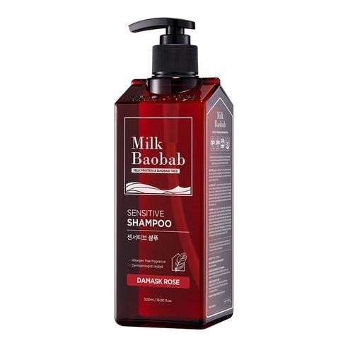 BIOKLASSE MILK BAOBAB HAIR Sensitive Shampoo – 500ml | Gentle Scalp Care with Damask Rose