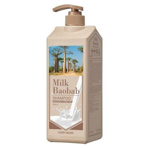 BIOKLASSE MILK BAOBAB Hair Shampoo 1000ml – Ivory Musk | Nourishing & pH-Balanced Care