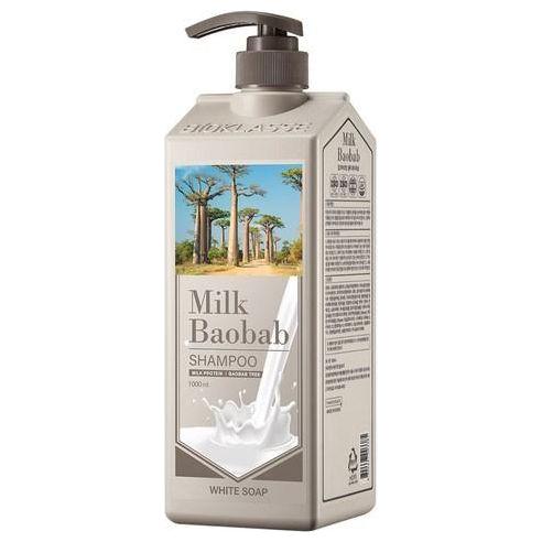 BIOKLASSE MILK BAOBAB Hair Shampoo 1000ml – White Soap | Soothing & Long-Lasting Freshness