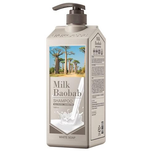 BIOKLASSE MILK BAOBAB Hair Shampoo 1000ml – White Soap | Soothing & Long-Lasting Freshness