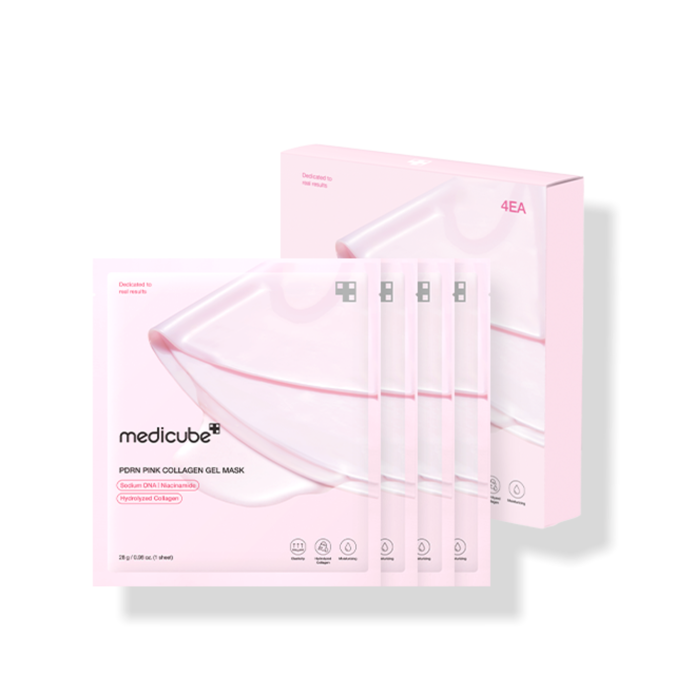 medicube PDRN Pink Collagen Gel Mask 28g X 4ea