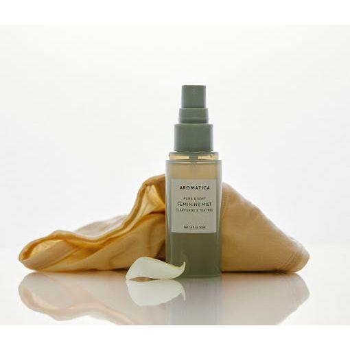 AROMATICA Pure & Soft Feminine Mist - Clary Sage & Tea Tree 50ml | Soothing & pH-Balancing Care