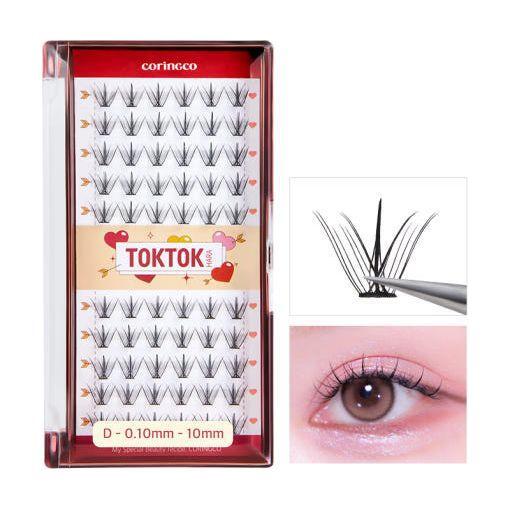 CORINGCO Toktok-Hara Cupid Eyelash – 60 Count (3 Types) | Soft, Voluminous Clusters for Elegant Everyday Lashes