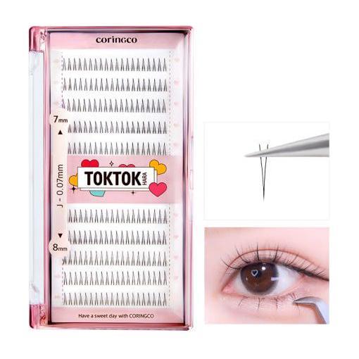 CORINGCO Toktok-Hara Under Eyelashes – 110pcs / 200pcs (3 Types) | Feather-Light Lower Lash Enhancers