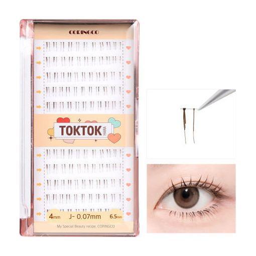 CORINGCO Toktok-Hara Under Eyelashes – 110pcs / 200pcs (3 Types) | Feather-Light Lower Lash Enhancers