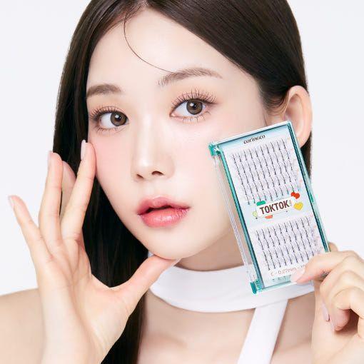 CORINGCO Toktok-Hara W Eyelash Set – 100pcs (4 Types) | Customisable Volume with Easy Application