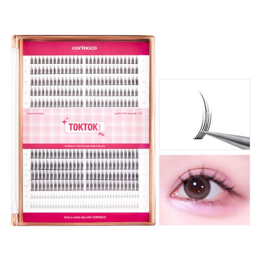 CORINGCO Toktok-Hara Wink Fake Eyelashes (Mix Set, 292pcs) – Customizable Lash Perfection