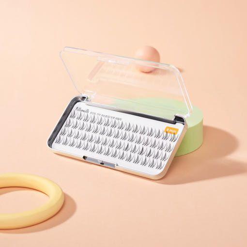 Fillimilli Point Piece Lashes #Clear Daily (9mm) – Natural Definition Lash Clusters (60pcs)