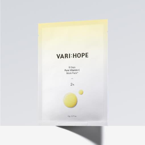 VARIHOPE 8 Days Pure Vitamin C Mask Pack (22g x 5ea) | Instant Brightening & Hydration