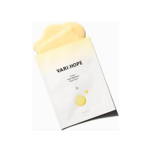 VARIHOPE 8 Days Pure Vitamin C Mask Pack (22g x 5ea) | Instant Brightening & Hydration