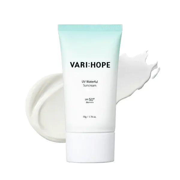 VARIHOPE UV Waterful Sun Cream SPF50+ PA++++ 50g | Lightweight Daily Sunscreen