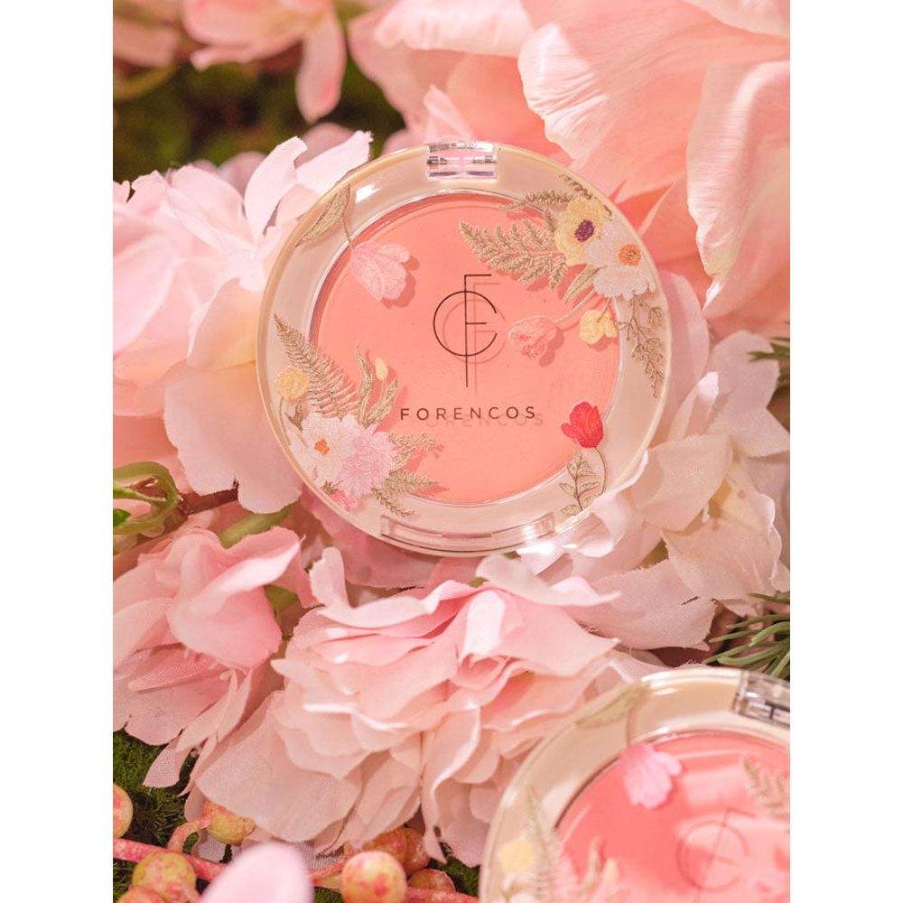 FORENCOS Fluor Blusher 5g #Pink Garden | Long-Lasting, Soft Matte Finish