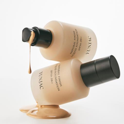 YUNJAC Natural Finish Liquid Foundation SPF50+ PA++ - 40ml | Hydrating & Radiant Coverage