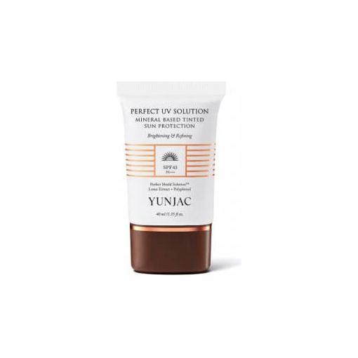 YUNJAC Perfect UV Solution Mineral-Based Tinted Sun Protection SPF43 PA+++ - 40ml | Lightweight & Brightening UV Defense